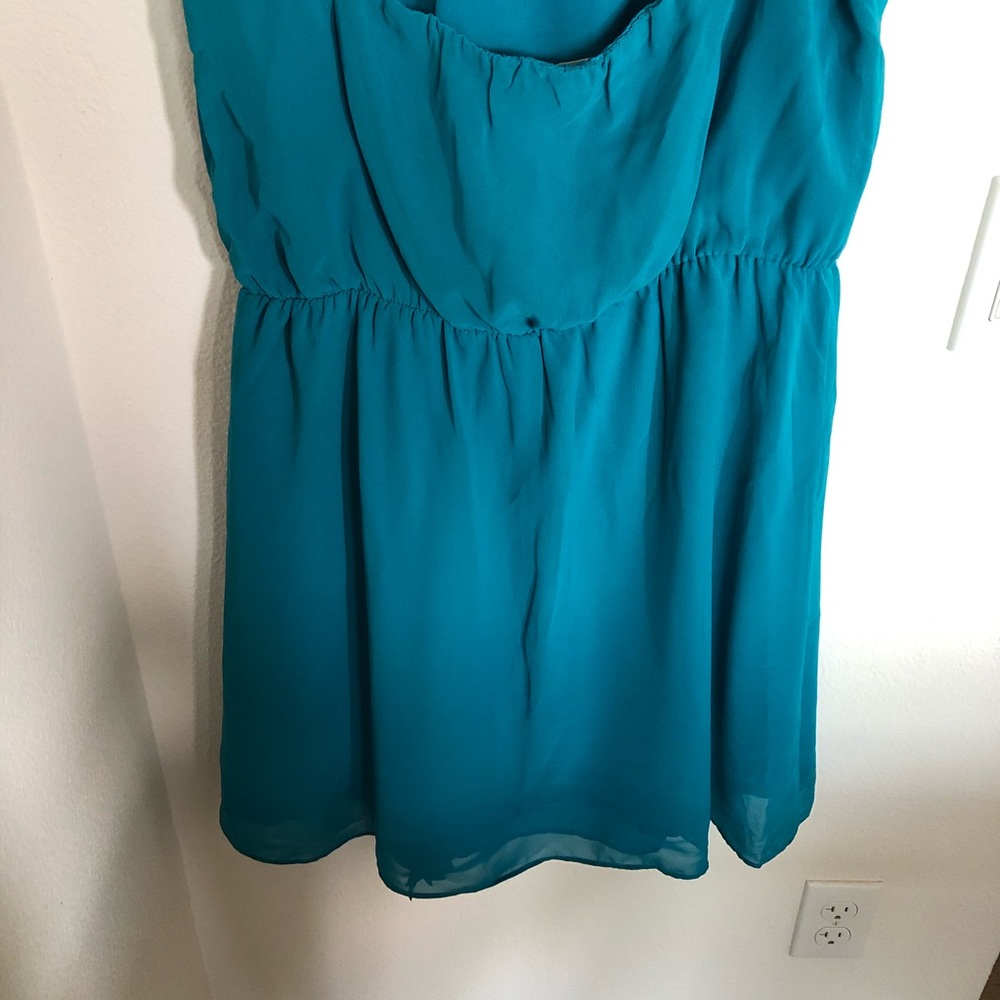 Bcbgeneration Chiffon Pleated Strapless Dress - image 7